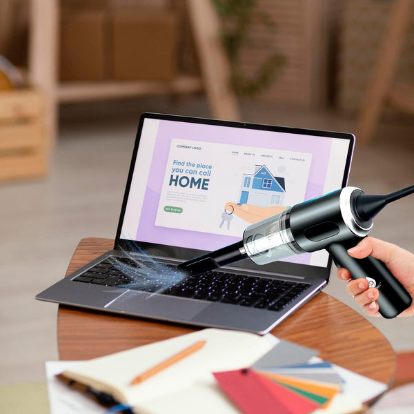 2-in-1 Mini Wireless Vacuum Cleaner & Air Duster – Powerful, Portable & Rechargeable