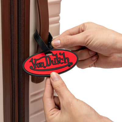Logo Patch 2-Piece Suitcase ID Tag Set with Adjustable Straps