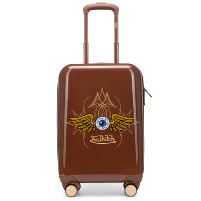 Kustom Kulture Expandable Hardside Carry-on Spinner Suitcase