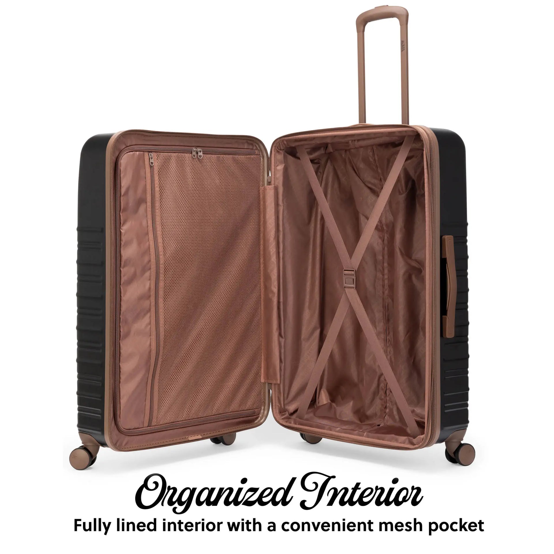 Retro Trek 3-Piece Expandable Hardside Spinner Luggage Set