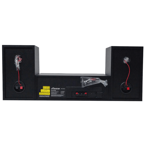 Victor Milwaukee 50W Desktop CD Stereo System w Bluetooth, CD Player & FM Radio