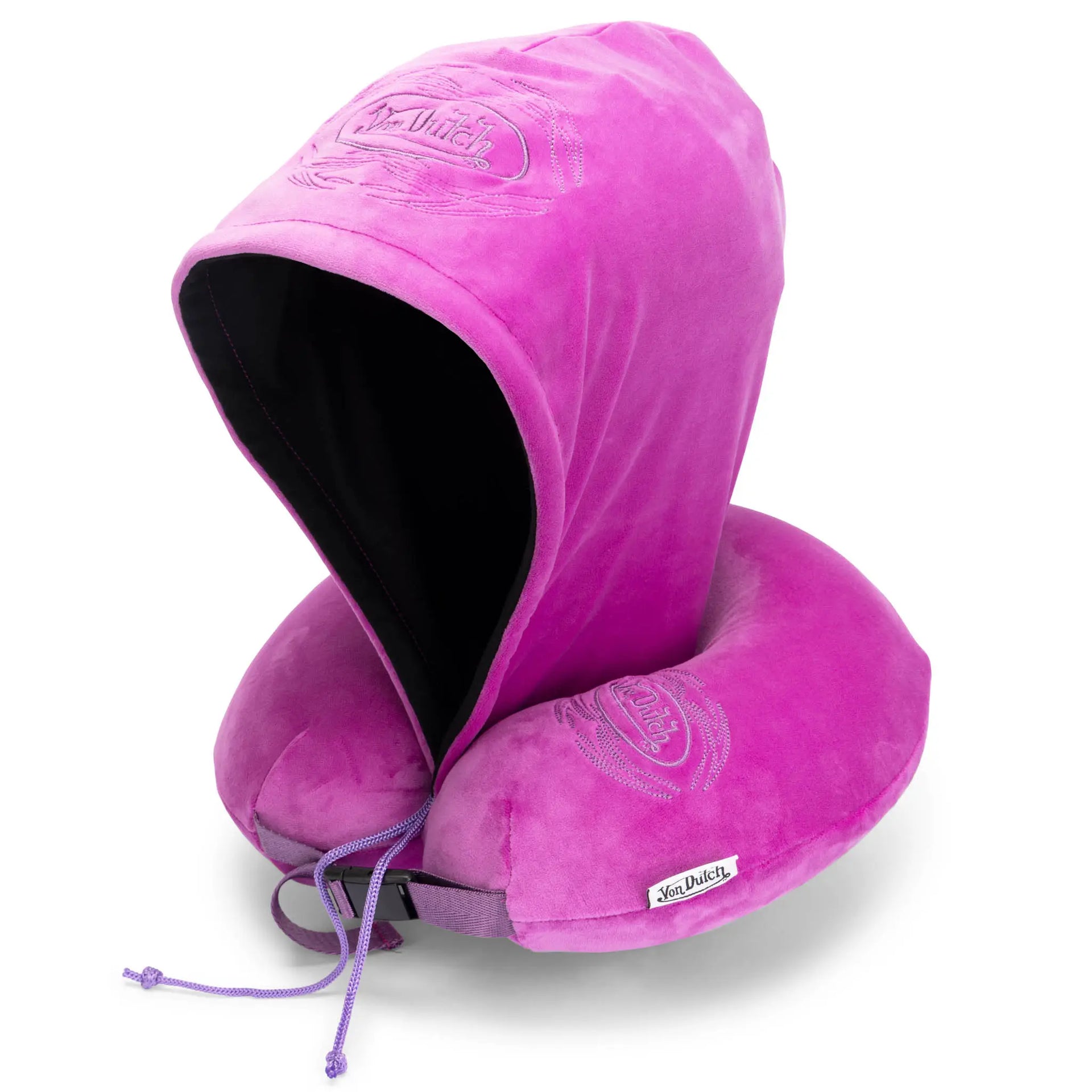 Von Dutch Pinstripe Hooded Memory Foam Pillow