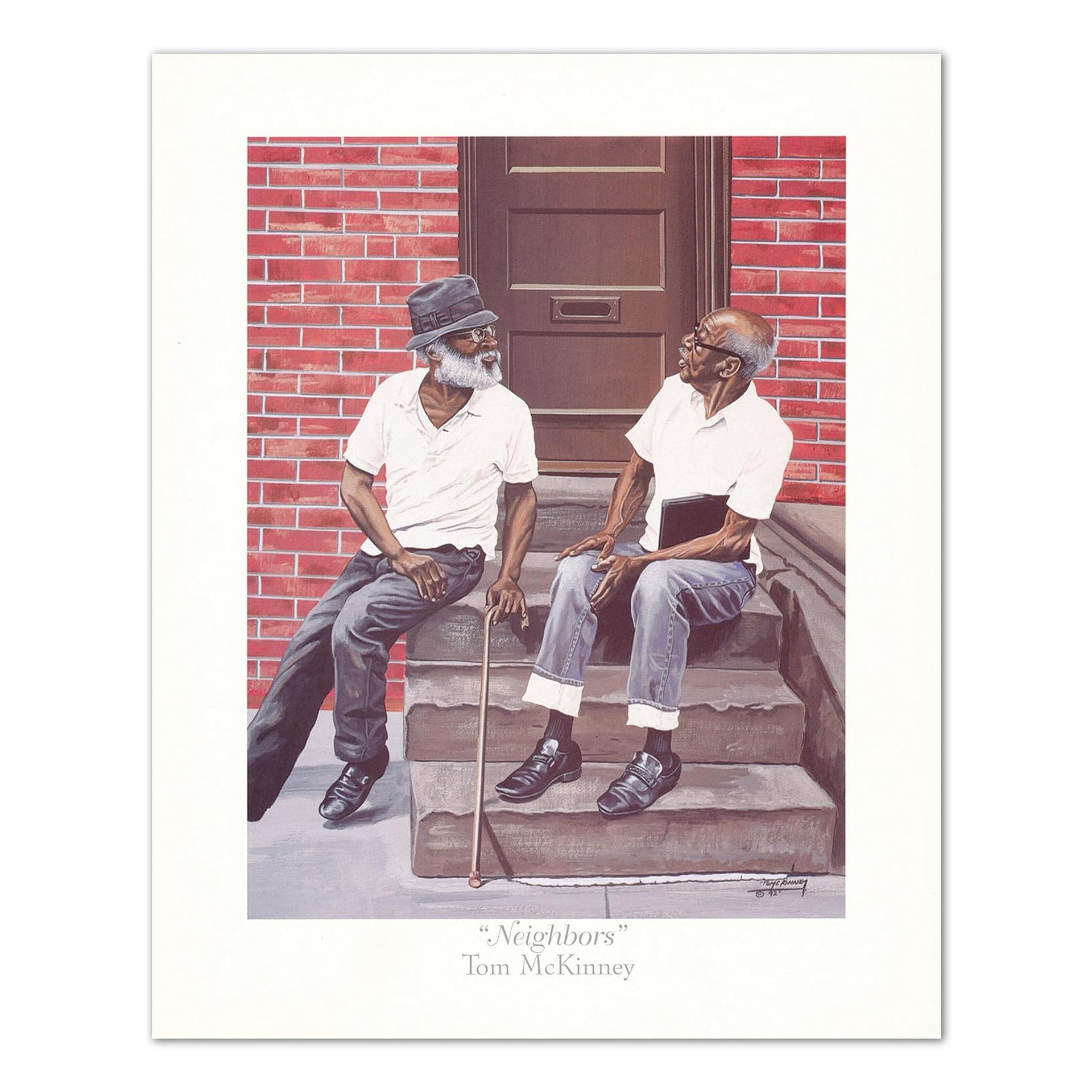 African American Wall Art – Tom McKinney Neighbors 16x20 Art Print | Ready to Frame