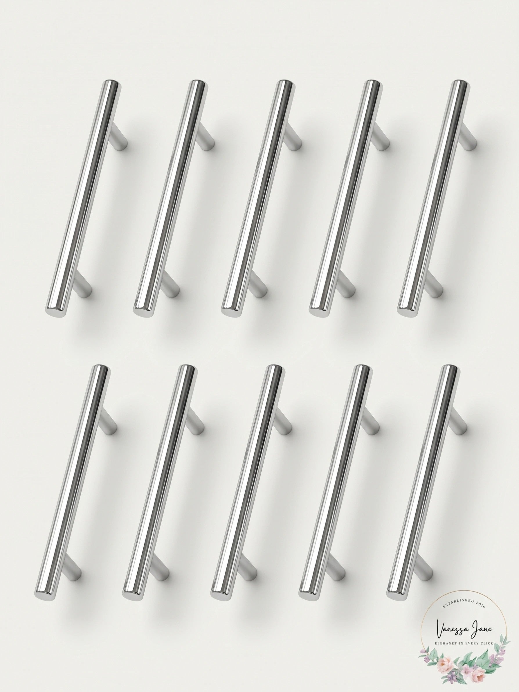 Build Essentials 5 Inch Center to Center Bar Cabinet Pull - 10 Pack