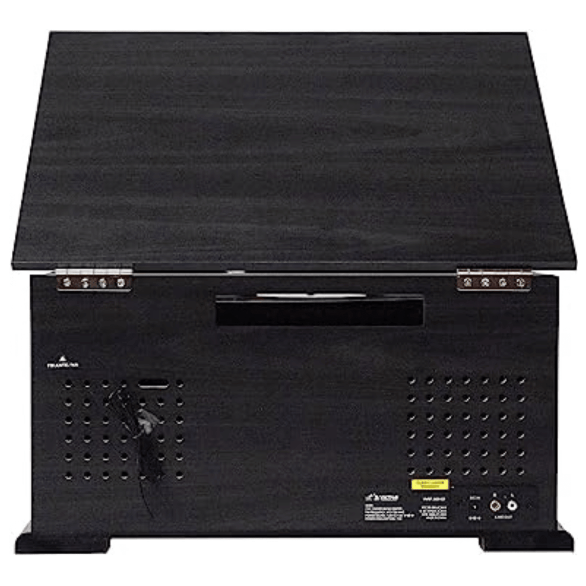 Victor State 7-in-1 Wood Music Center with 3-Speed Turntable and Dual Bluetooth