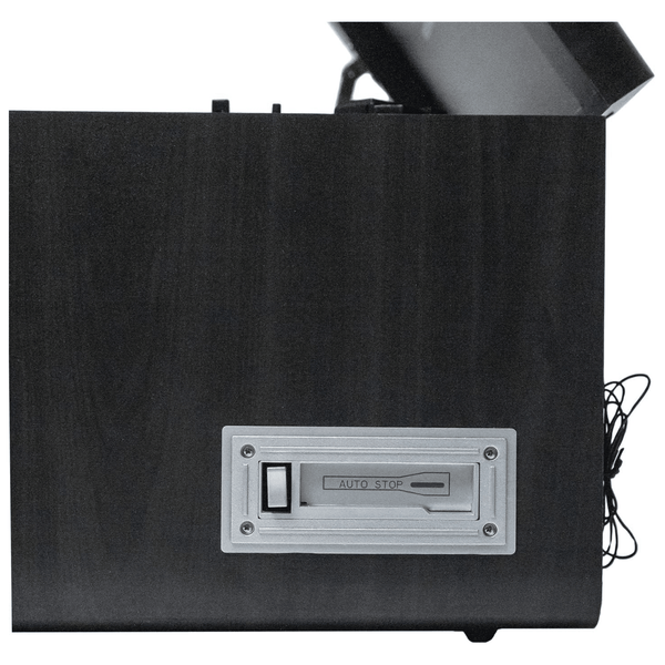 Victor Monument 8-in-1 Wood Music Center with 3-Speed Turntable & Dual Bluetooth