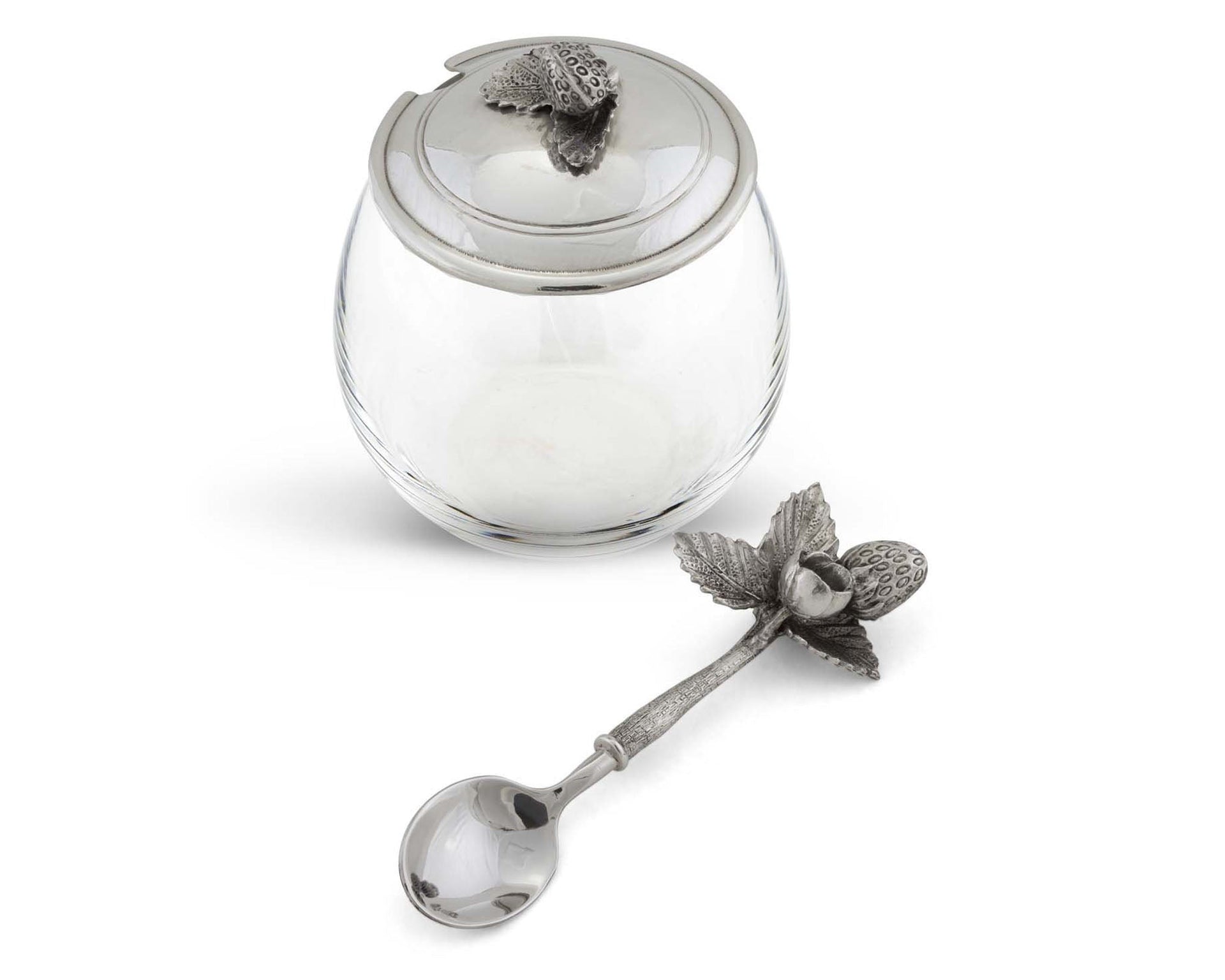 Vagabond House's Strawberry Jam Jar with Spoon Set