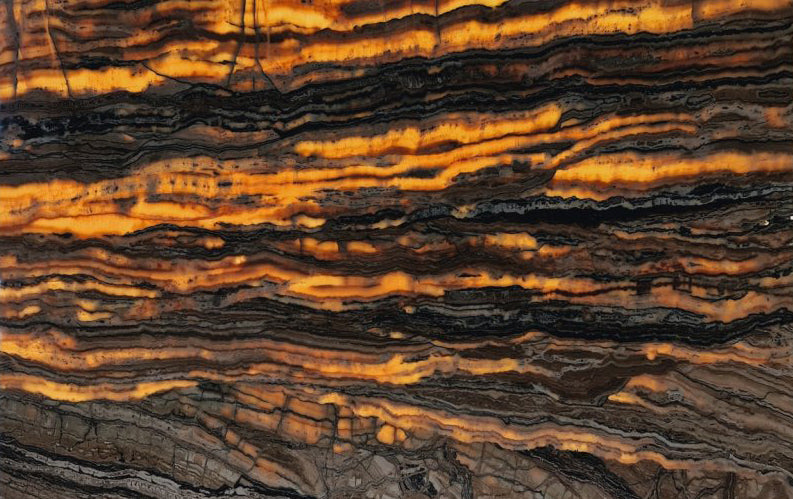 Valencia Traonyx Bookmatching Travertine Slabs Filled and Polished - Full Truckload