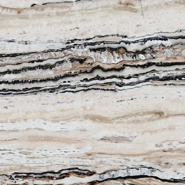 Valencia Traonyx Bookmatching Travertine Slabs Filled and Polished - Full Truckload