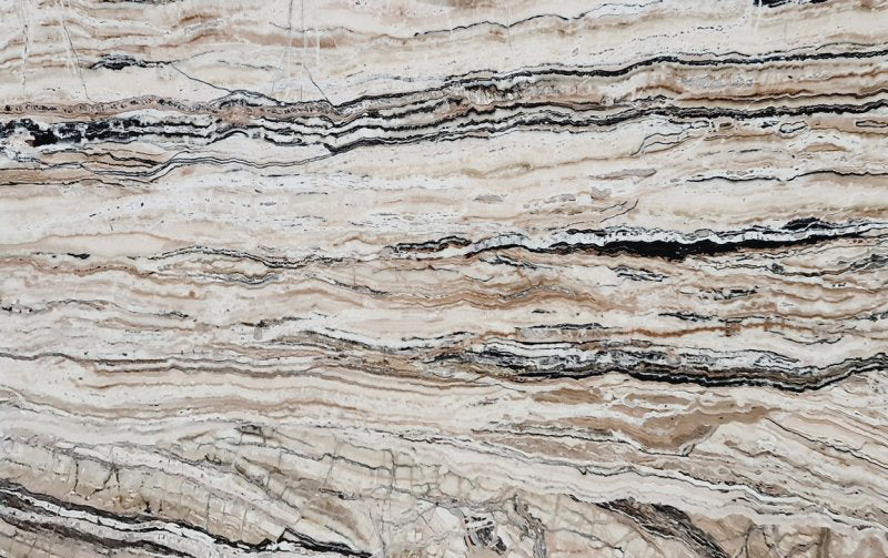Valencia Traonyx Bookmatching Travertine Slabs Filled and Polished - Full Truckload