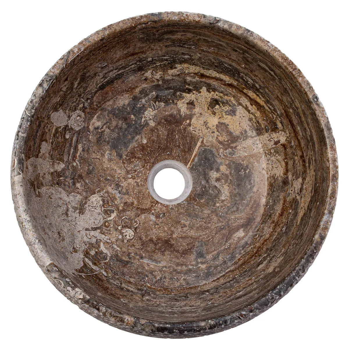 Valencia Travertine Above Vanity Bathroom Sink Rustic Sand-blasted (D)16