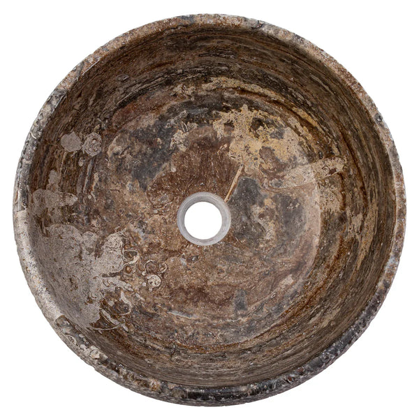 Valencia Travertine Above Vanity Bathroom Sink Rustic Sand-blasted (D)16