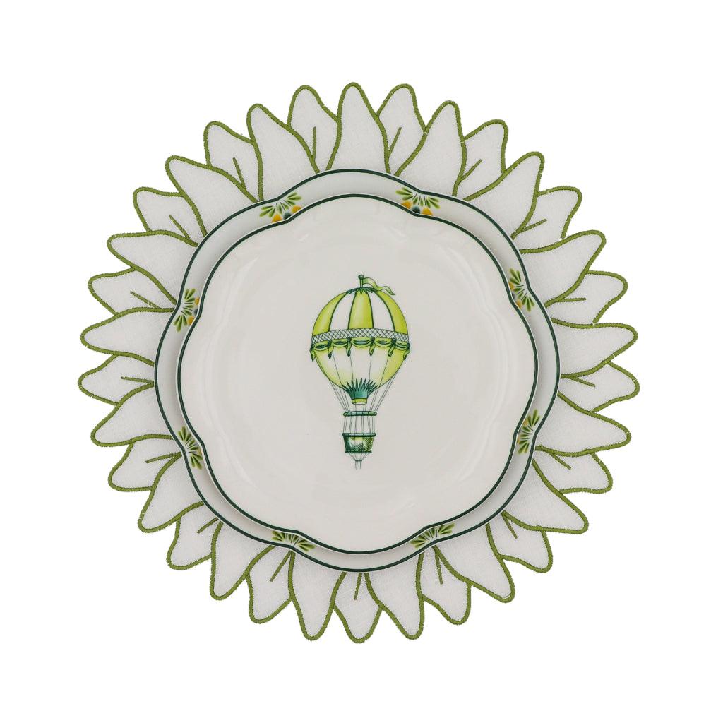 Valensole Lavender Scalloped Ceramic Starter Plates – Case of 12 (+3 Bonus Plates)