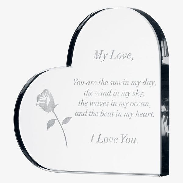 Anniversary, Birthday & Everyday 24K Gold Rose Love Box for Wife, Her, Women - Engraved Wooden Set 'To My Beautiful Love' Inscription, Includes Crystal Heart - For Birthday 1st Anniversaries