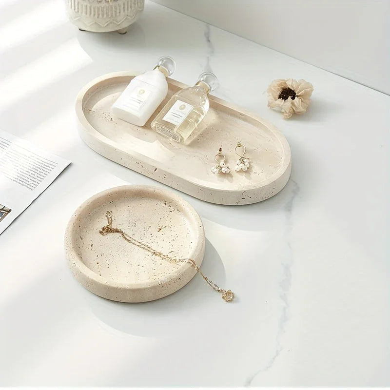 Vanity Tray - Natural Stone Travertine