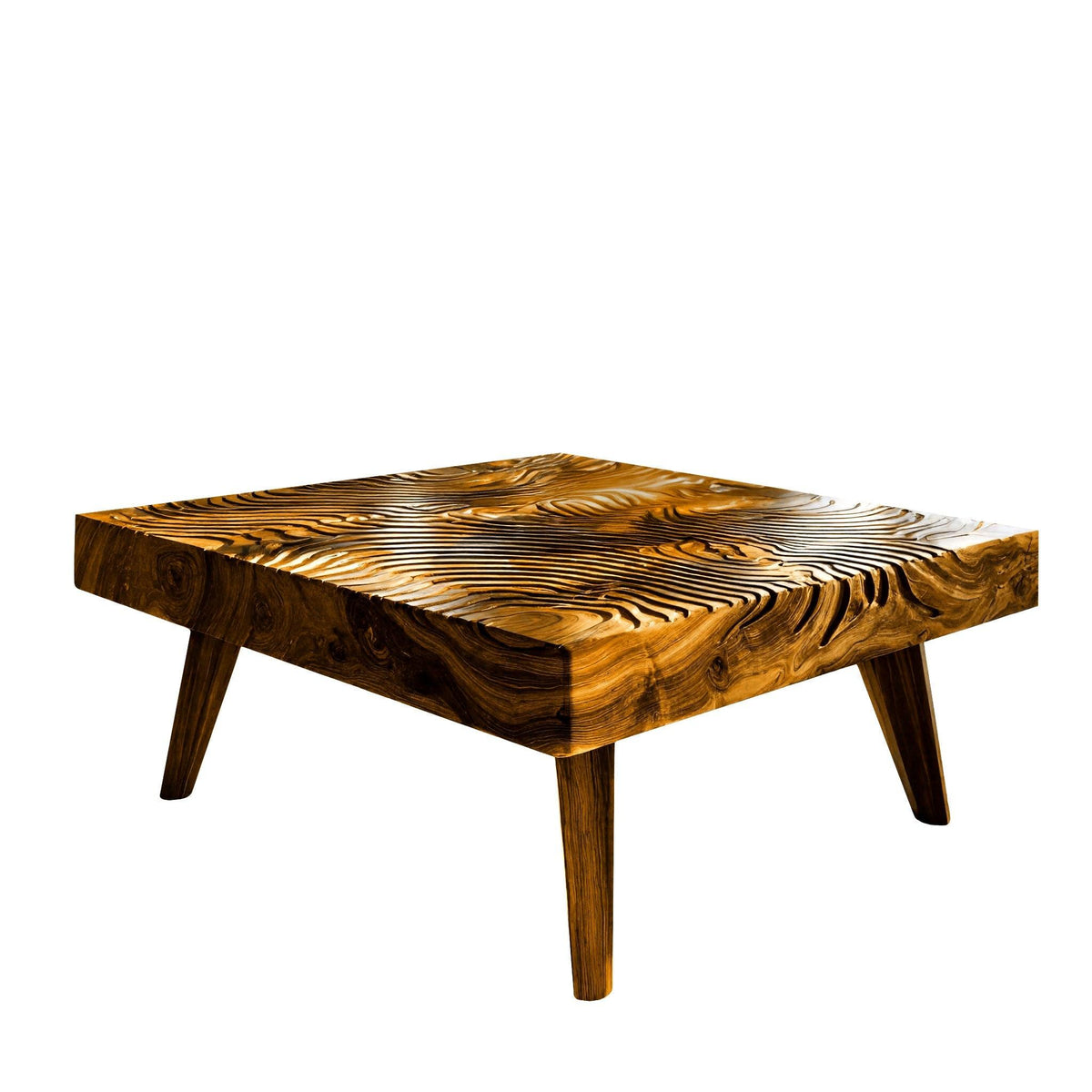 Varen Ripple Solid Wood Coffee Table