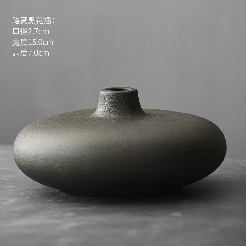 Vase - Decorative Terracotta Black