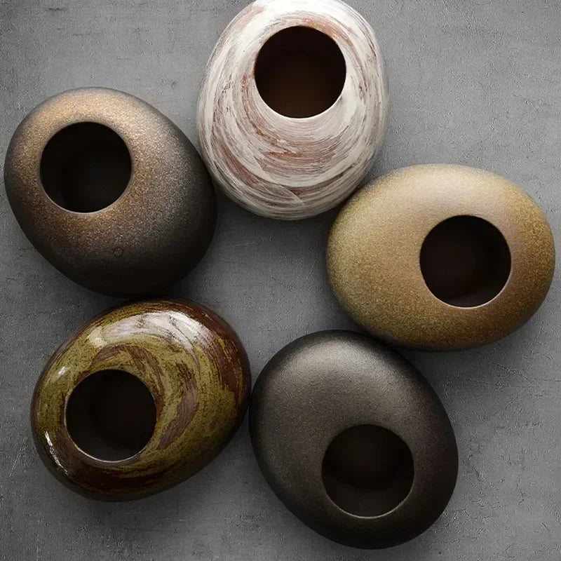 Vase - Decorative Terracotta Black