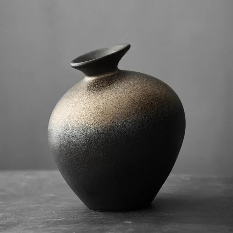 Vase - Decorative Terracotta Black