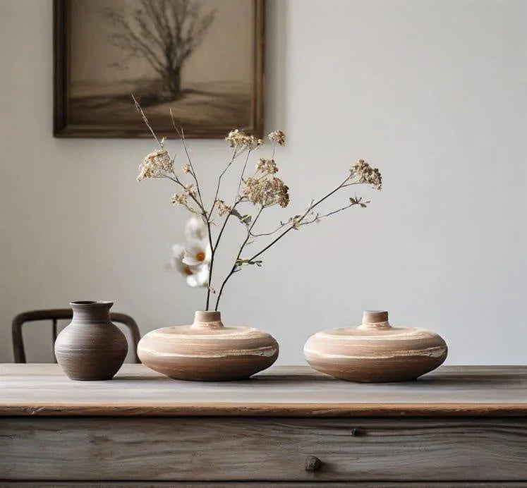 Vase - Minimalist Ceramic Beige