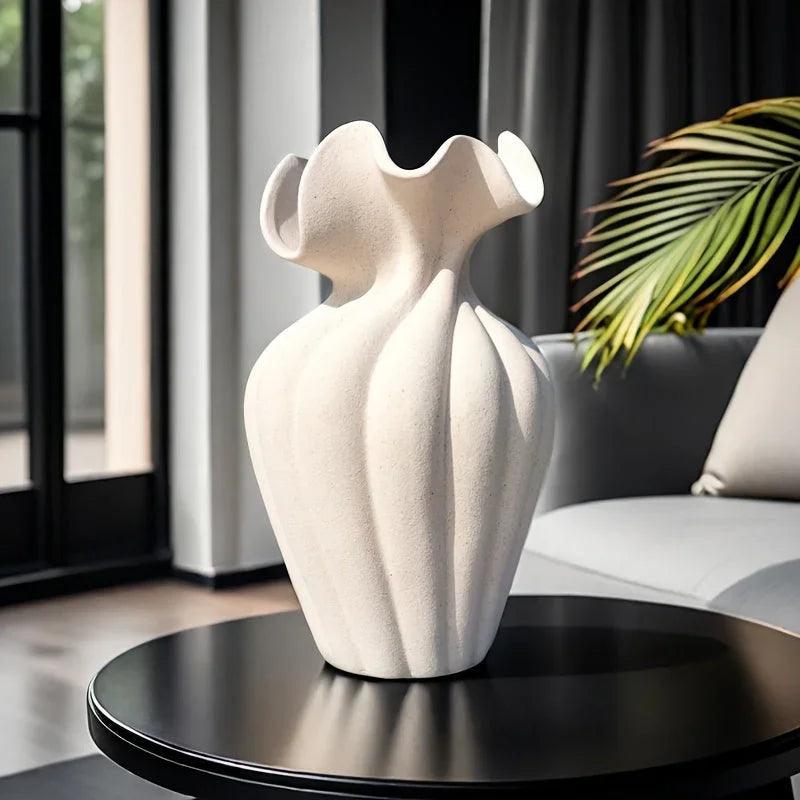 Vase - Striped Ceramic 20cm