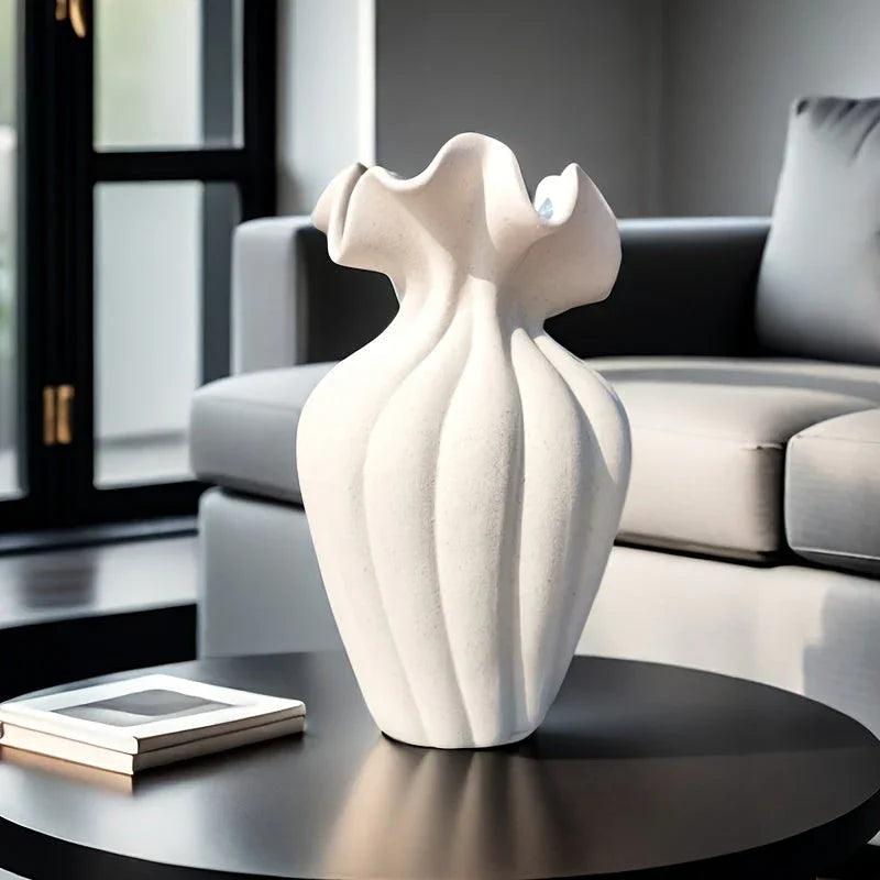 Vase - Striped Ceramic 20cm