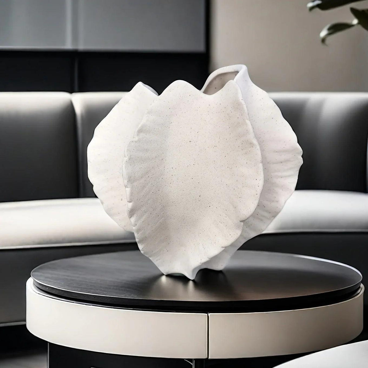 Vase - Textured Ceramic Beige