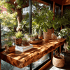 Velanor Live Edge Solid Wood Floating Shelf SPA152159 - Natural Oak / 40″W × 17″D × 1″T