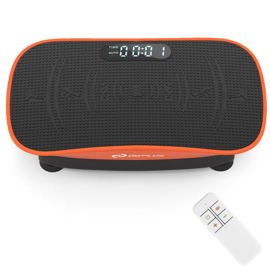Vibration Plate Exercise Machine for Lymphatic Drainage and Weight Loss with 10 Speed Intensities-Orange