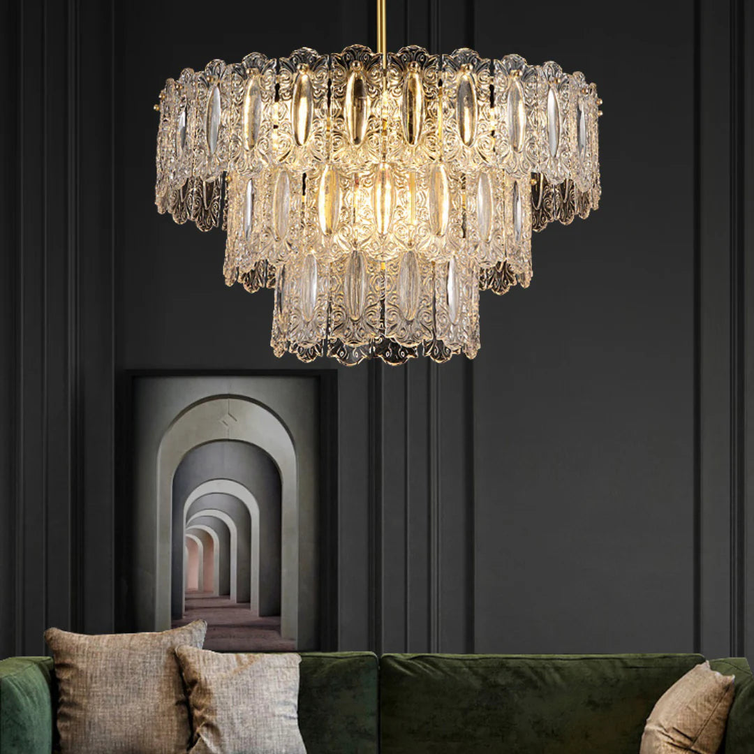 Vienna Glass Petals Chandelier