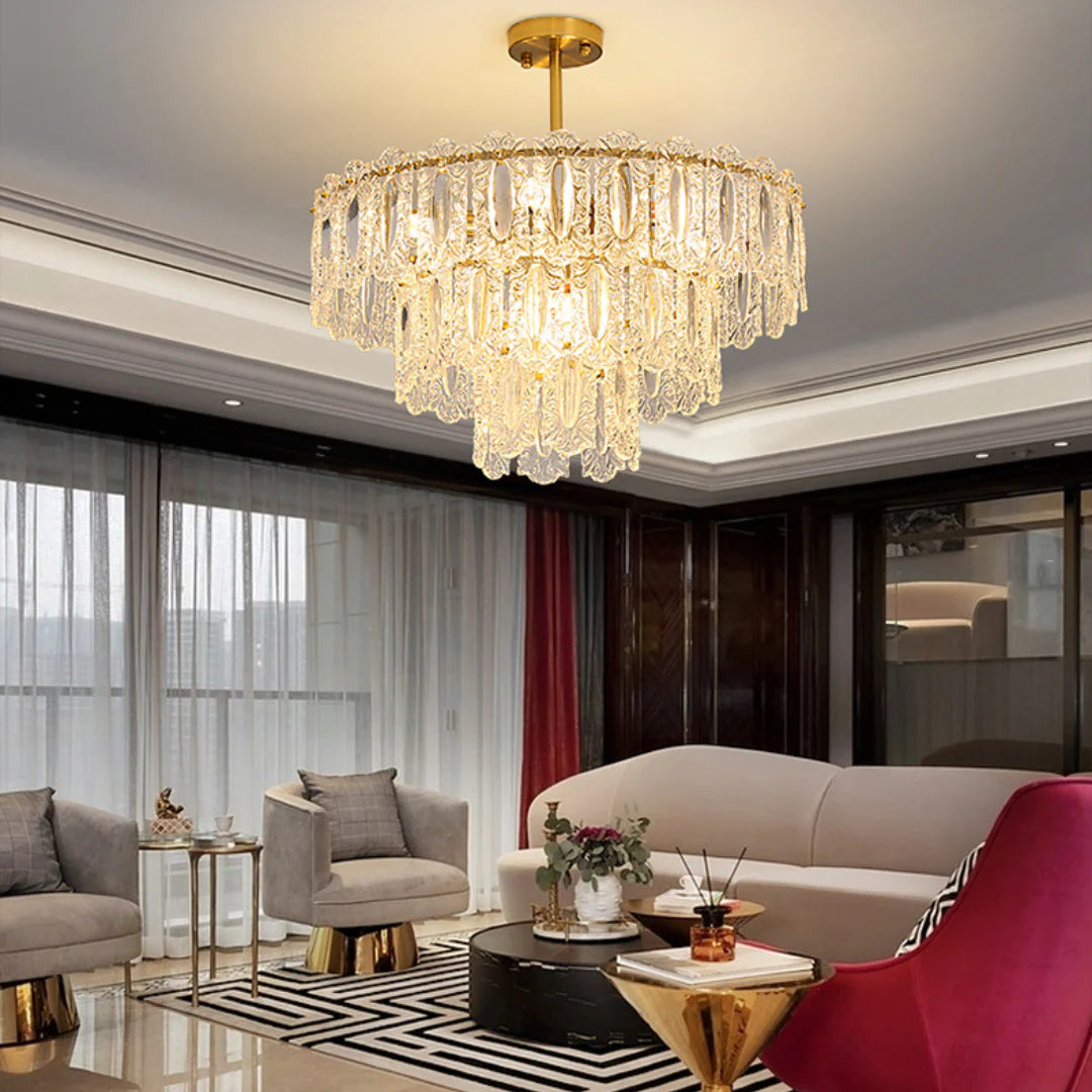 Vienna Glass Petals Chandelier
