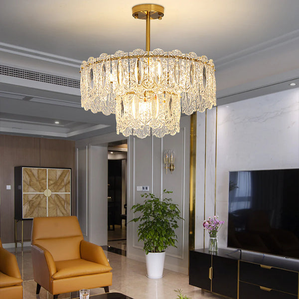 Vienna Glass Petals Chandelier