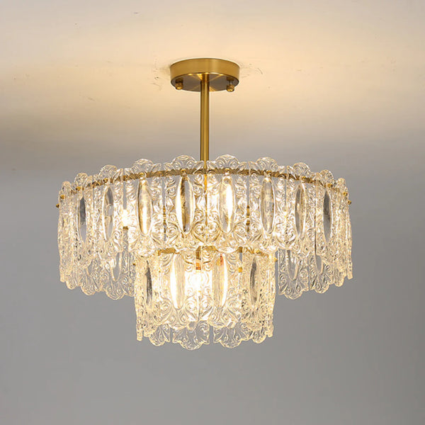 Vienna Glass Petals Chandelier