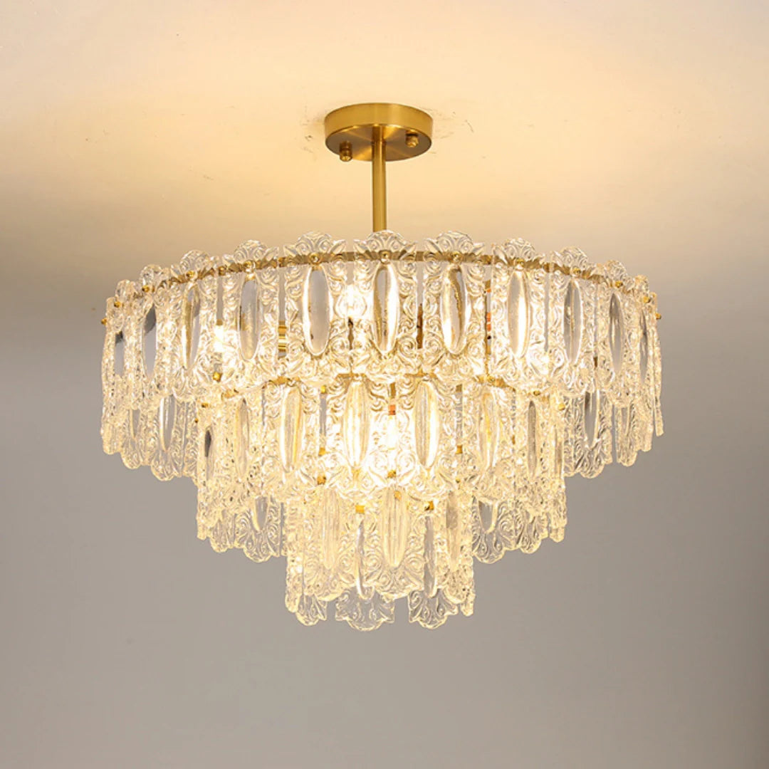Vienna Glass Petals Chandelier