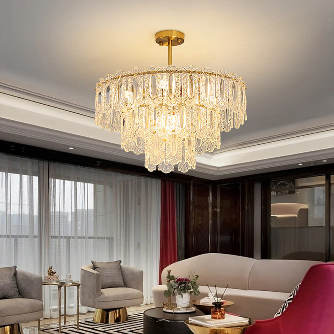 Vienna Glass Petals Chandelier