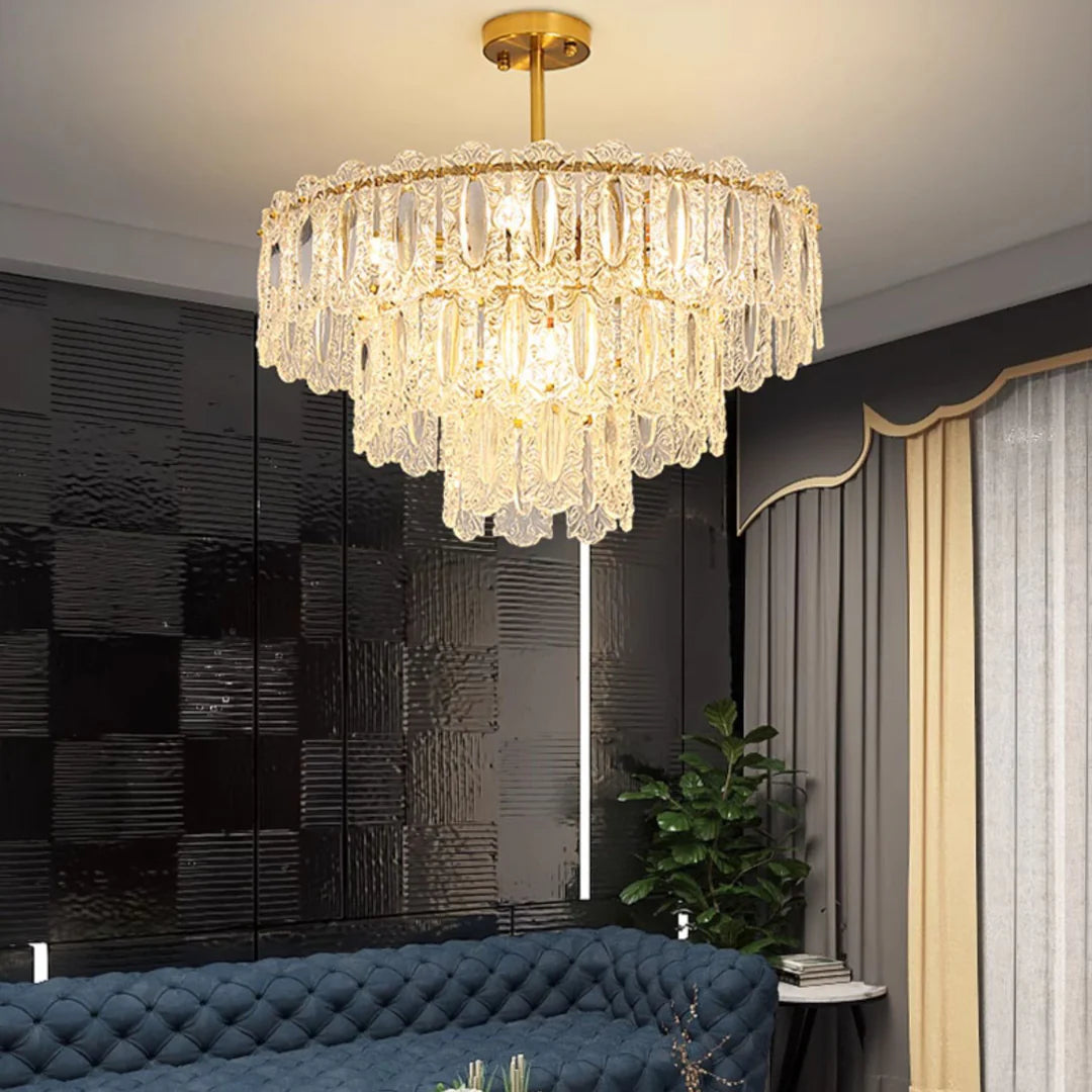 Vienna Glass Petals Chandelier