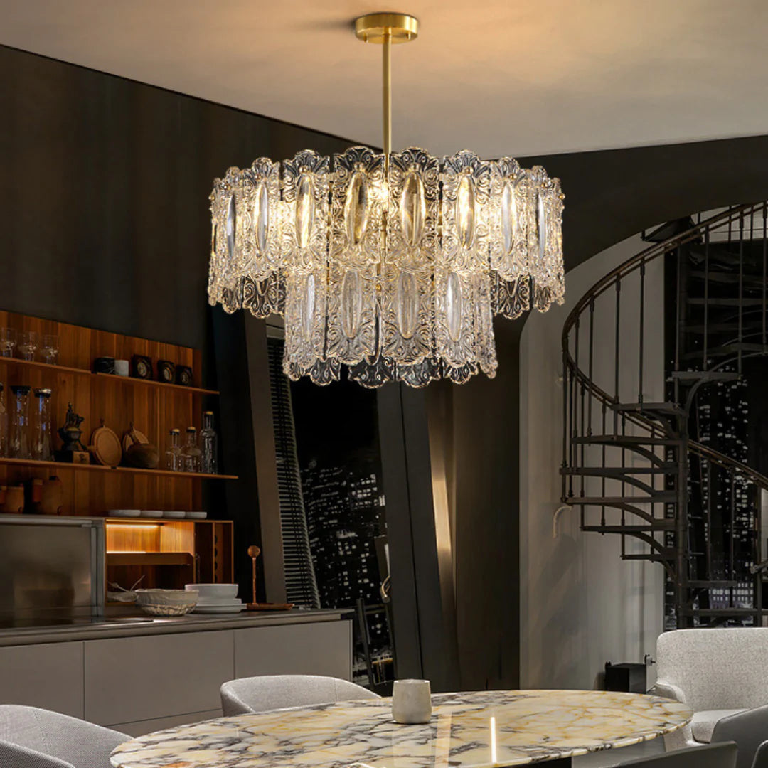 Vienna Glass Petals Chandelier