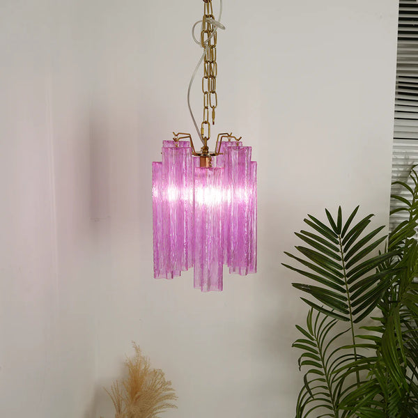 Vintage Amethyst Murano Glass Chandelier