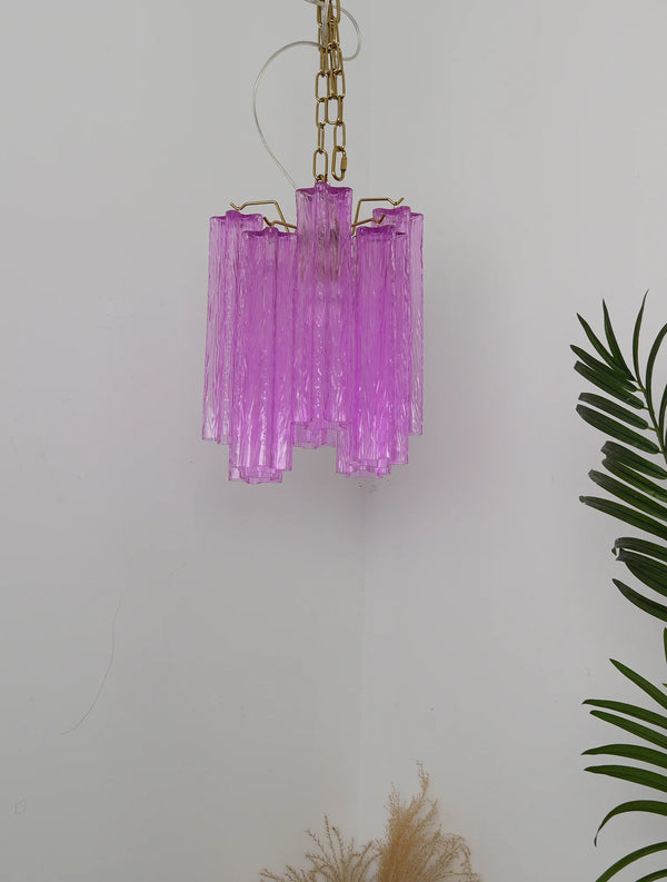 Vintage Amethyst Murano Glass Chandelier