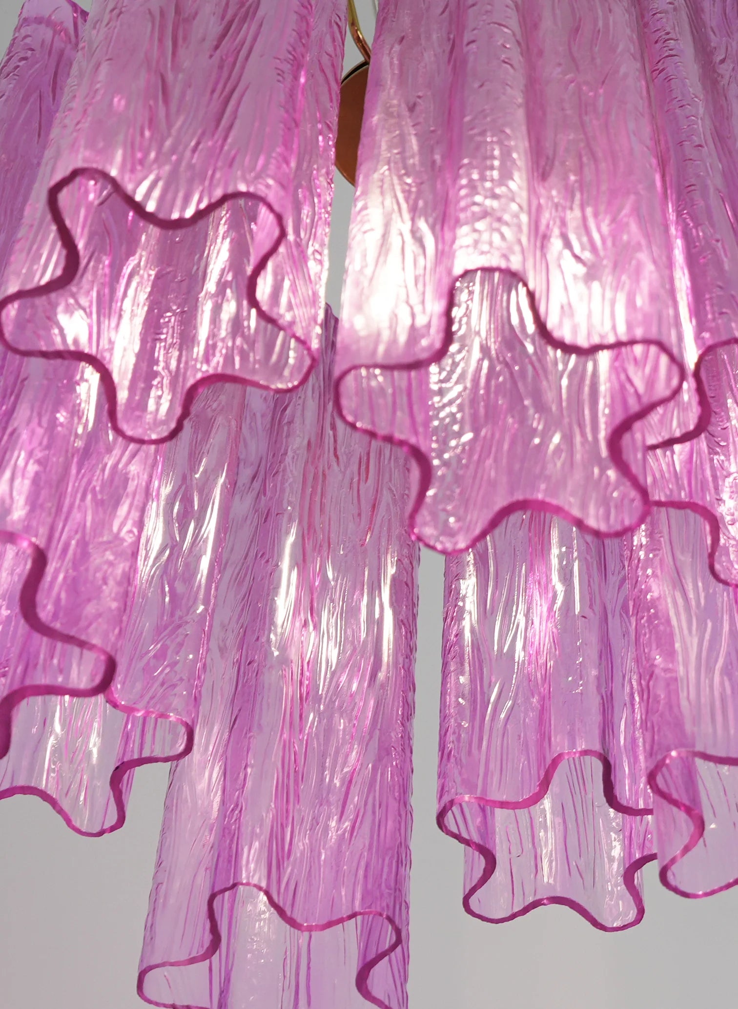 Vintage Amethyst Murano Glass Chandelier