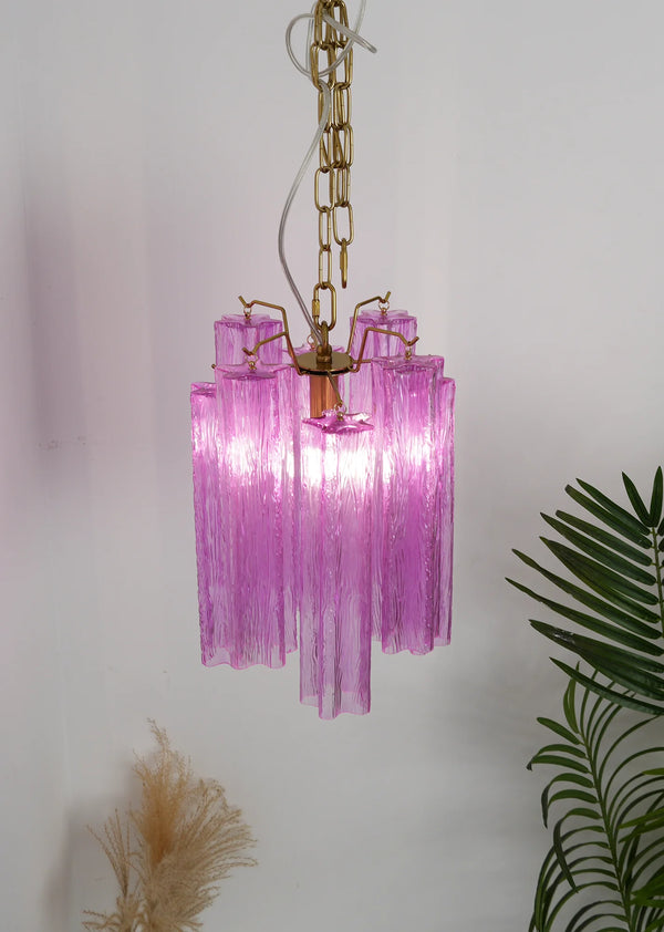 Vintage Amethyst Murano Glass Chandelier