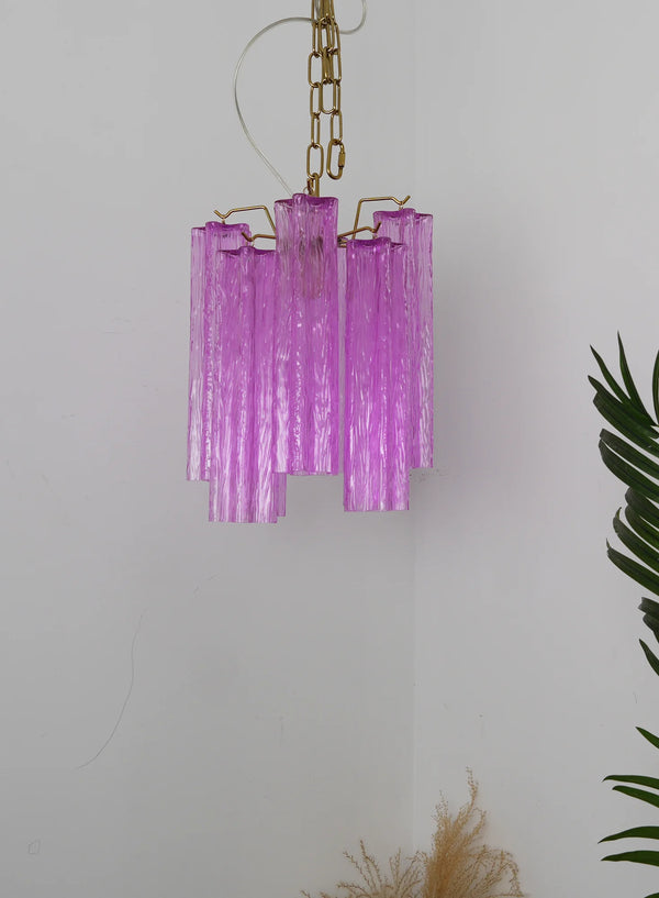 Vintage Amethyst Murano Glass Chandelier