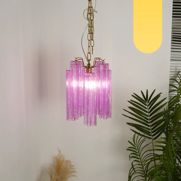 Vintage Amethyst Murano Glass Chandelier
