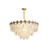 Vintage Crystal Leaf Chandelier