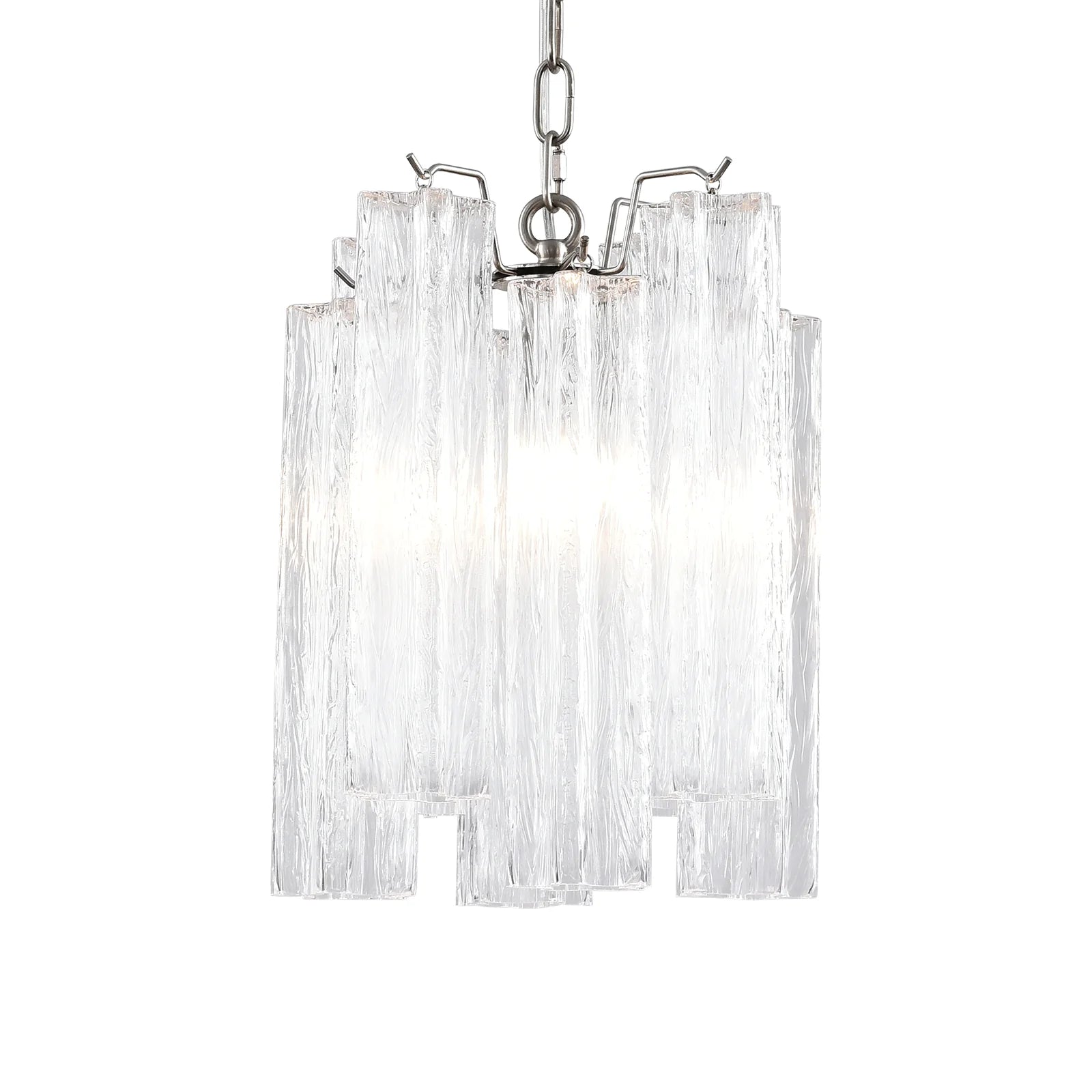 Vintage Transparent Murano Chandelier