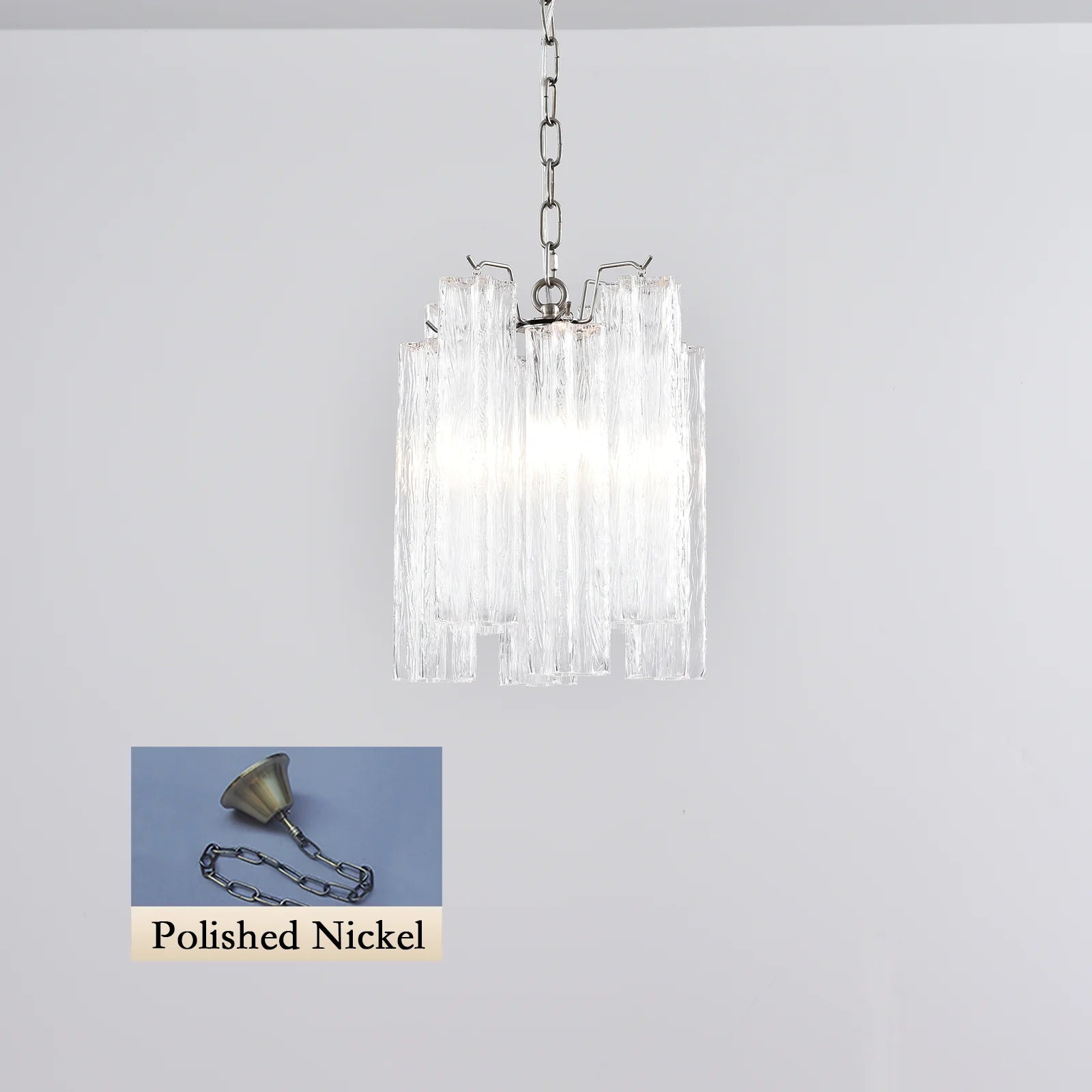 Vintage Transparent Murano Chandelier
