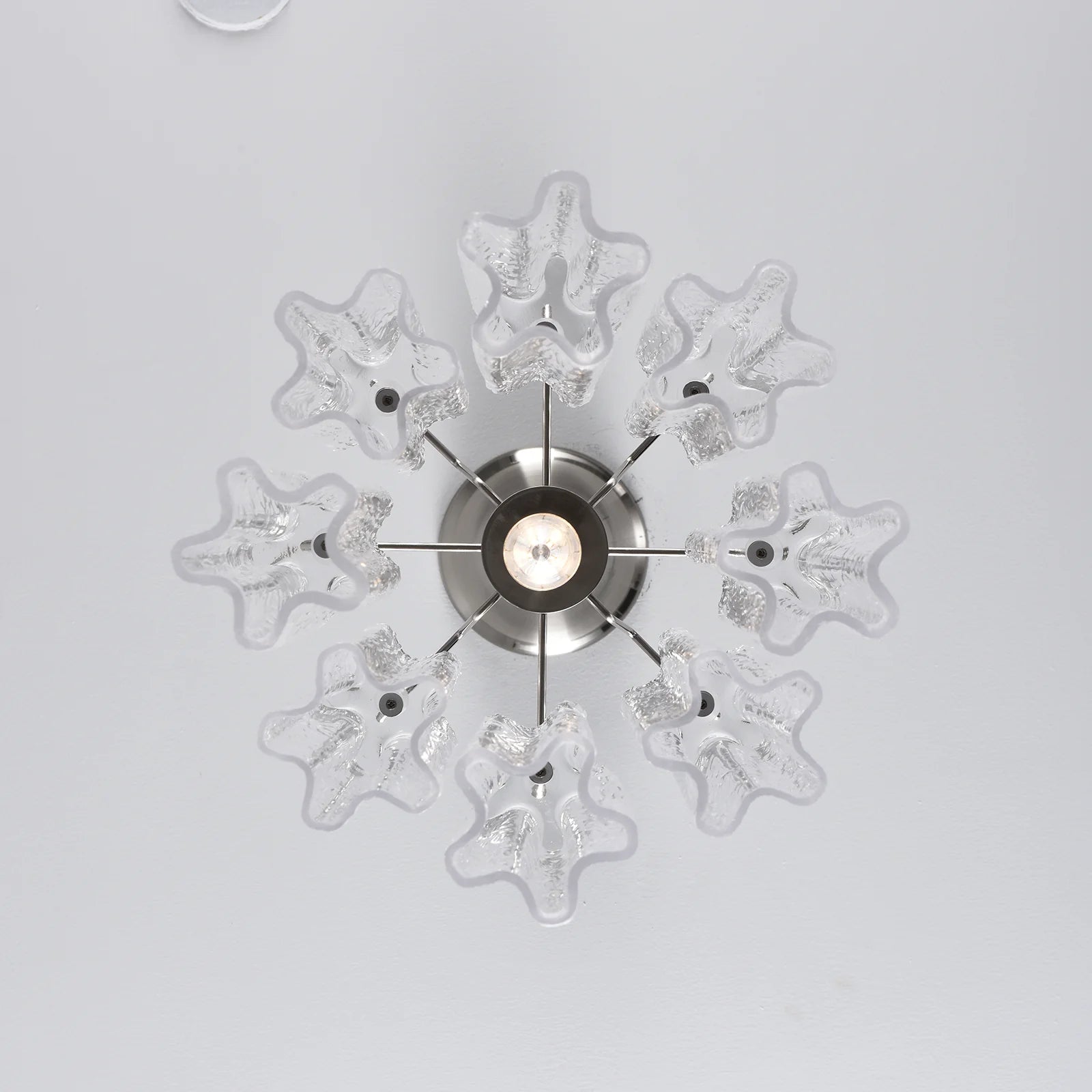 Vintage Transparent Murano Chandelier