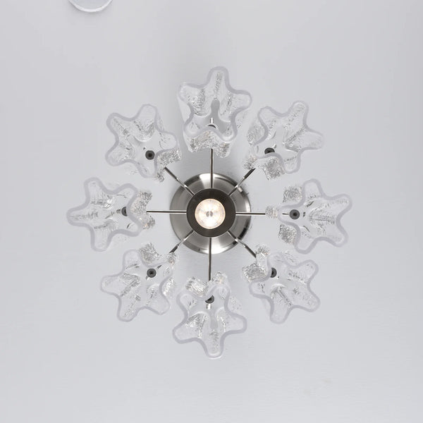 Vintage Transparent Murano Chandelier