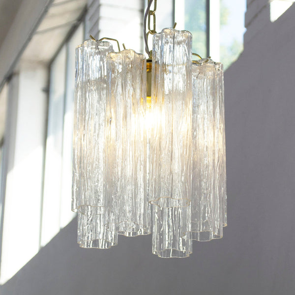 Vintage Transparent Murano Chandelier