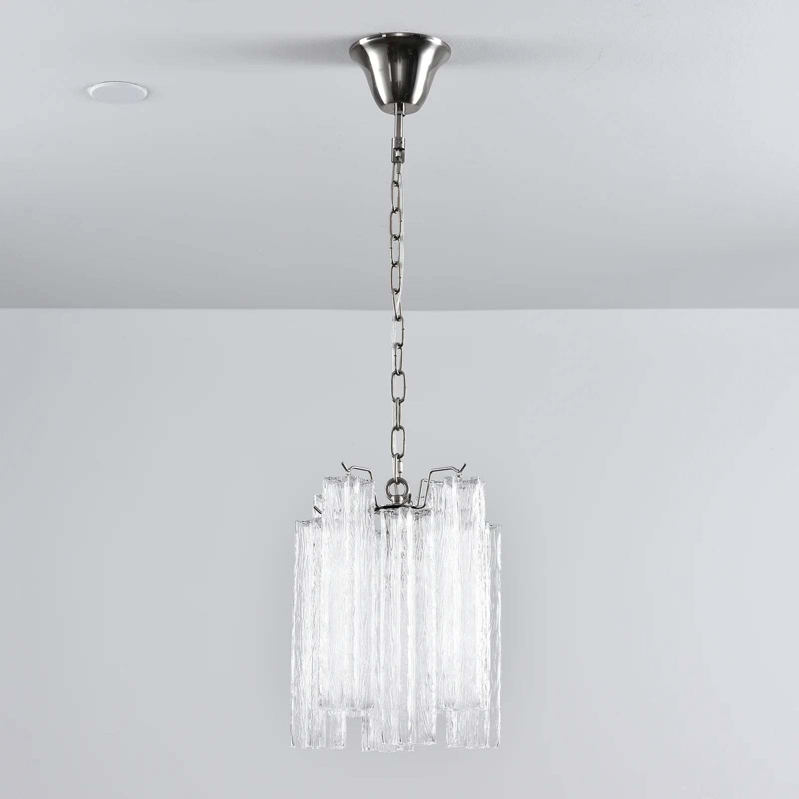 Vintage Transparent Murano Chandelier